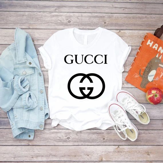 Gucci, Gucci Shirts, Gucci T-shirt, Gucci Logo, Gucci Fashion shirt, Fashion shirt, Gucci for kid... | Etsy (US)