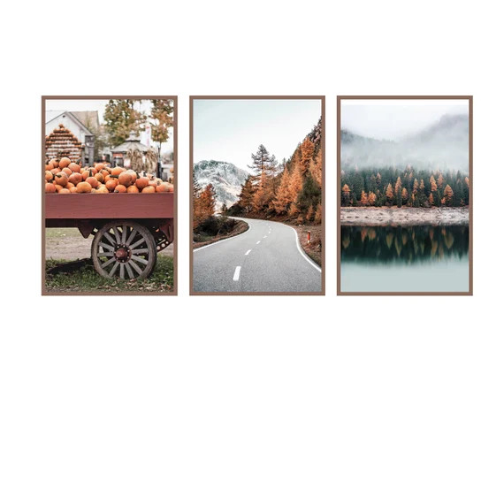 3 Piece Wall Art Rustic Wall Decor Nature Wall Art Digital | Etsy | Etsy (US)