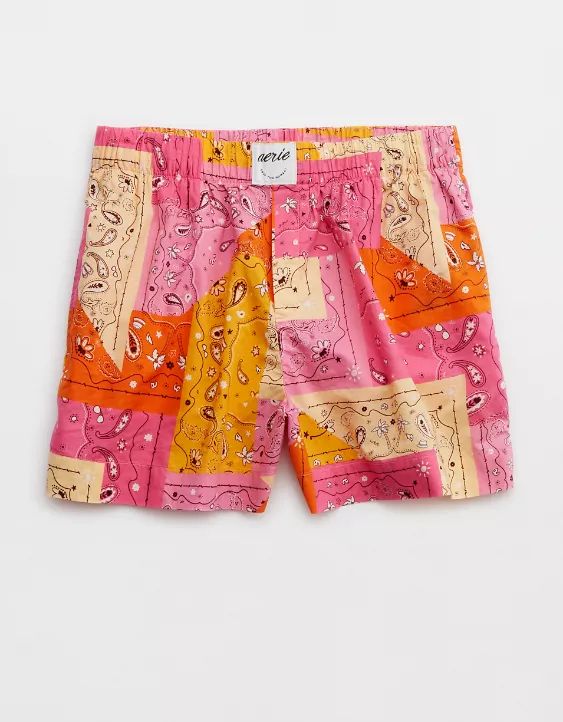 Aerie Poplin High Waisted Boyfriend Boxer | American Eagle Outfitters (US & CA)