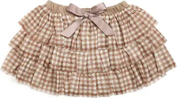 Gingham Printed Tulle Tiered Tutu | Nordstrom