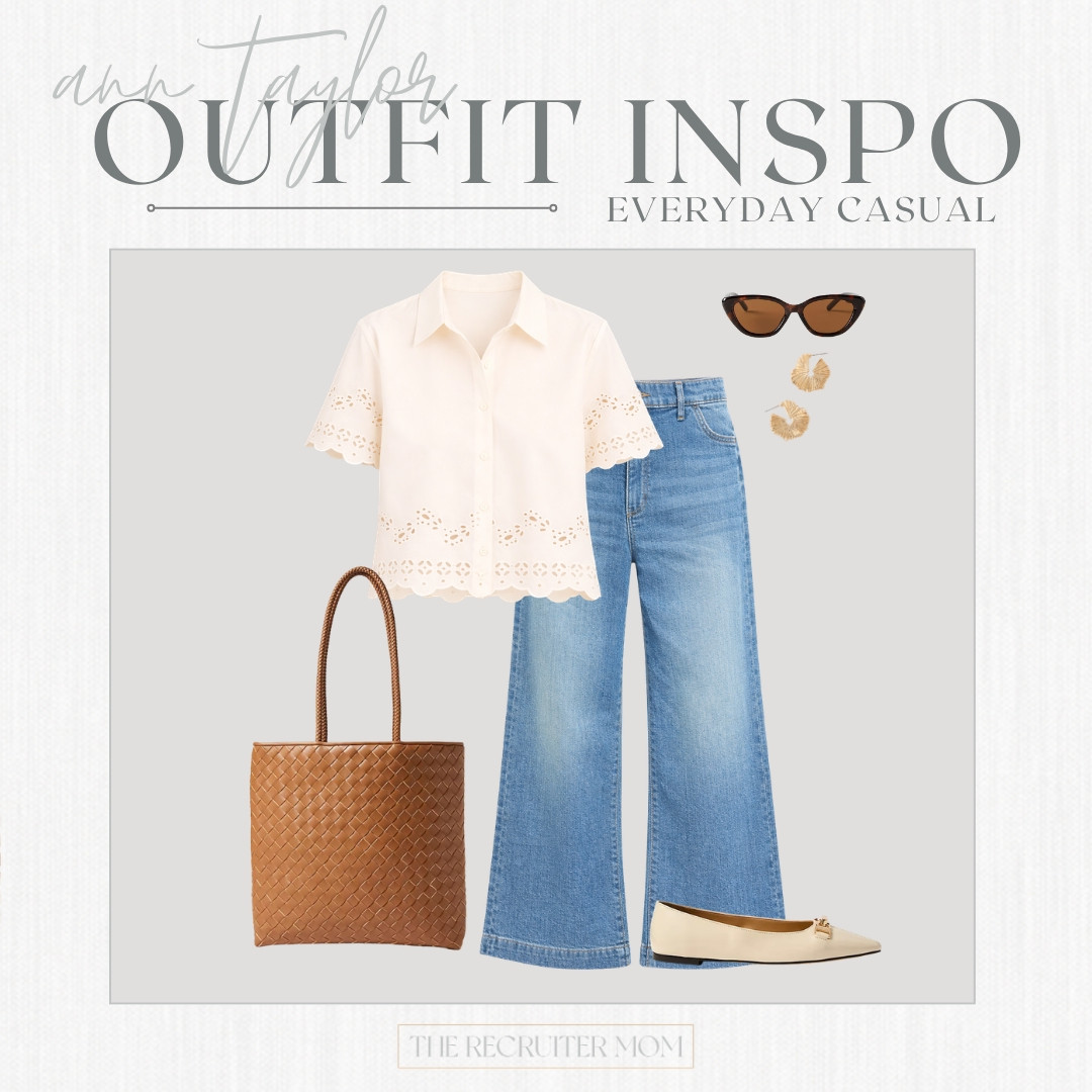 Everyday Elevated Casual Lace Trim Blouse and White Leg Pants Ann Taylor  

 

#LTKSeasonal #LTKOver40 #LTKMidsize