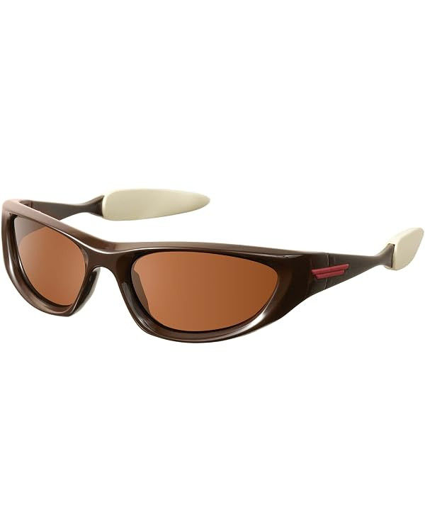 mosanana Wrap Around Y2K Sunglasses for Women and Men Model Freak | Amazon (US)