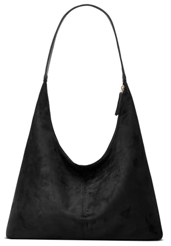 Trendy Suede Crescent Shoulder Bag Women Tote Bag Satchels Crossbody Purse Top-handle Travel College Work Tote Handbag | Amazon (US)