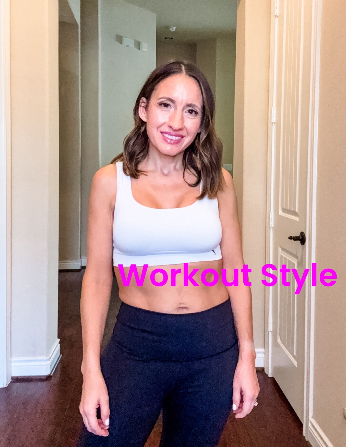 Puma sports bra. Love it. Runs tts. Has great support. 
Lululemon leggings. They run small go up one size  

#LTKActive #LTKfitnessgoals #LTKPetite