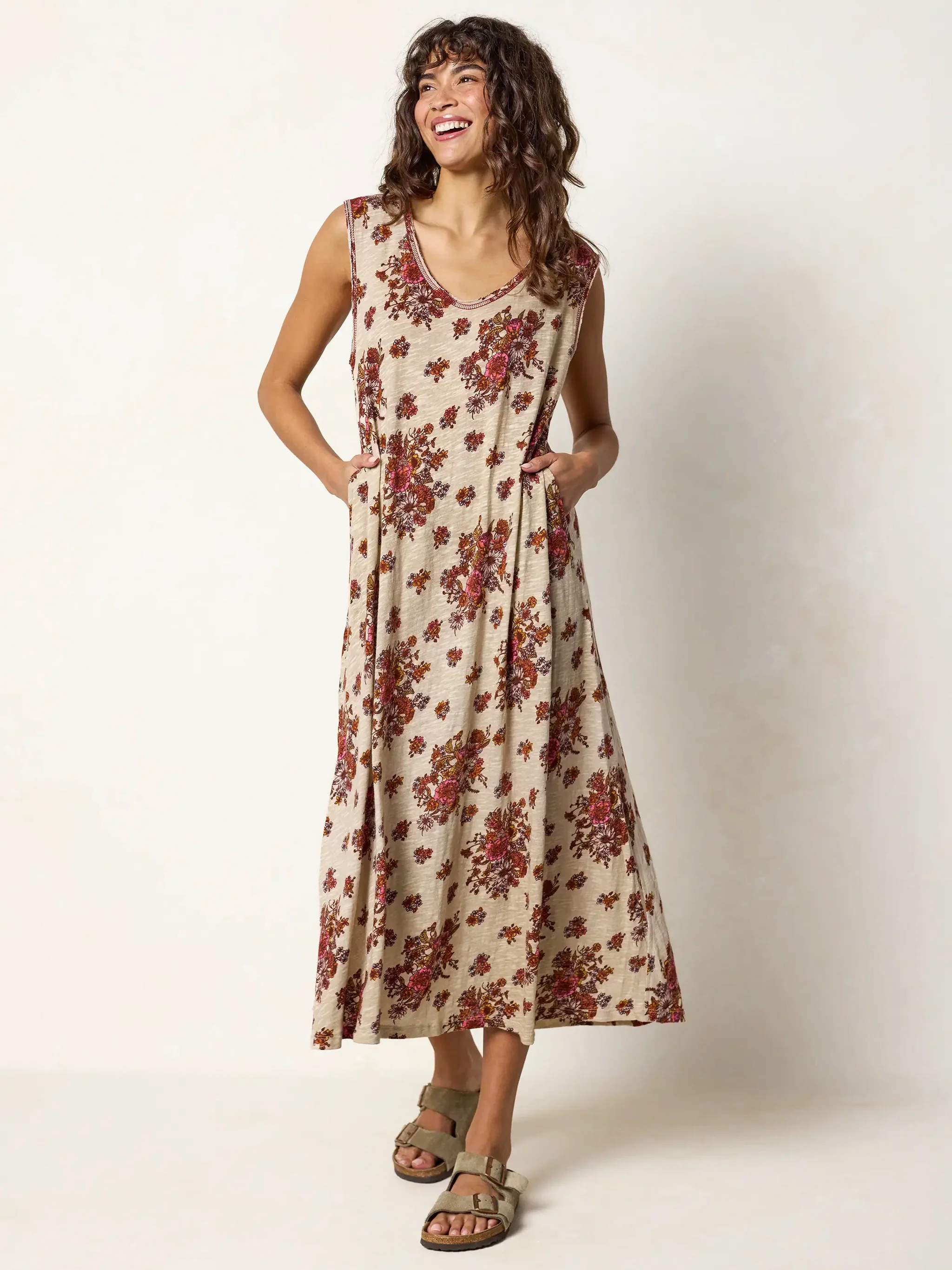 Hangout Cotton Midi Dress | Natural Life