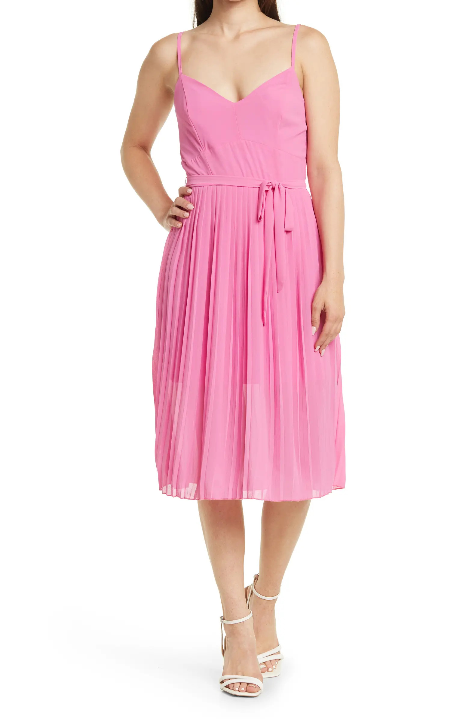 BAILEY BLUE Sleeveless Pleated Midi Dress | Nordstromrack | Nordstrom Rack