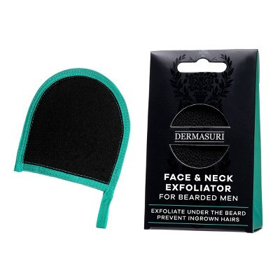 Dermasuri Men's Exfoliating Beard & Face Scrub Scrubber - 1ct | Target