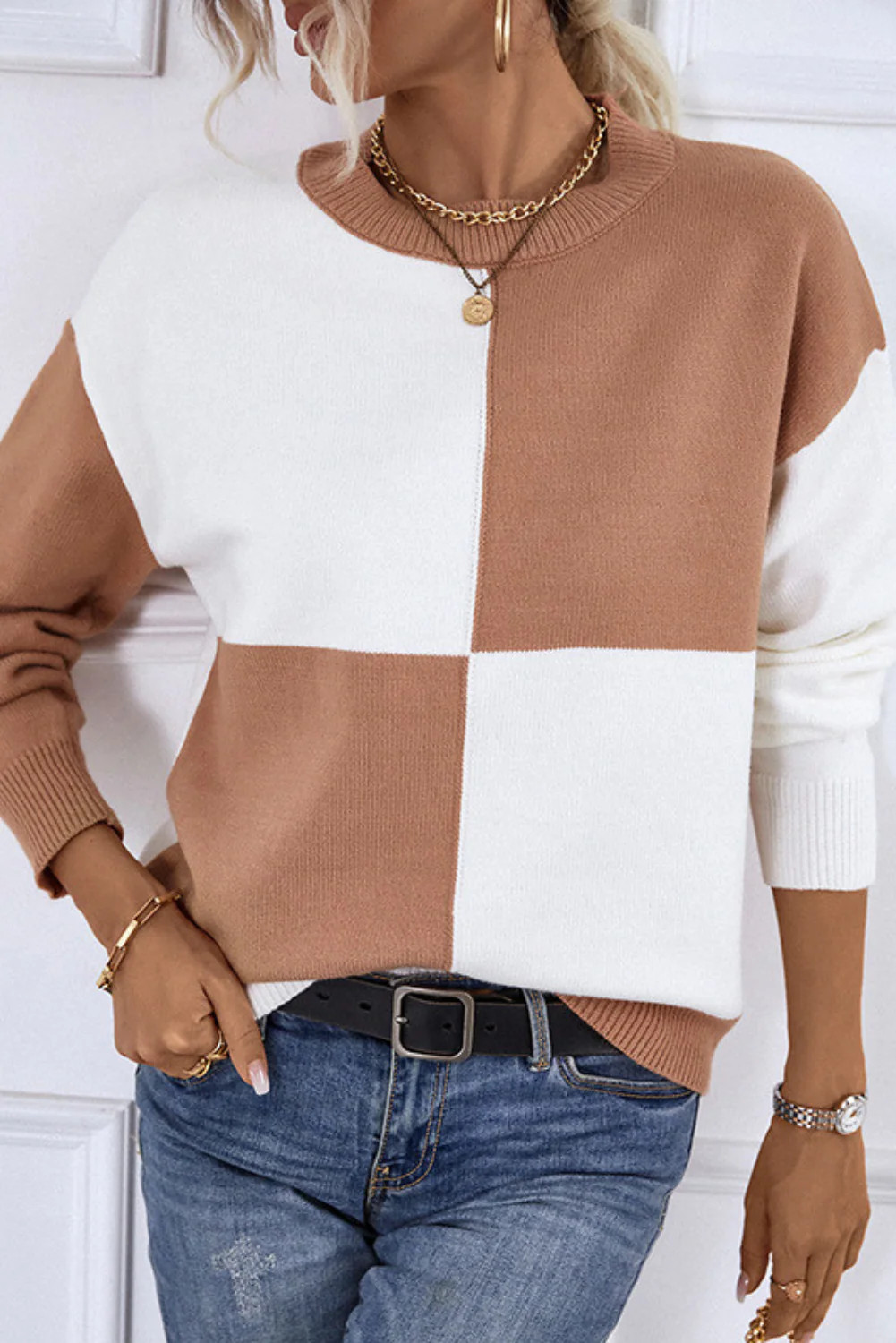 'Cheza' Crew Neck Pullover Sweater (3 COLORS) | Goodnight Macaroon