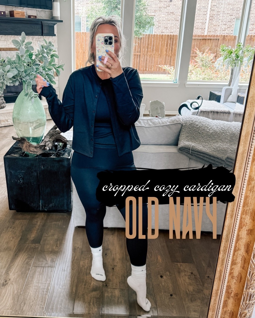 old navy athleisure - cropped cardigan - spanx 

#LTKStyleTip #LTKActive #LTKMidsize