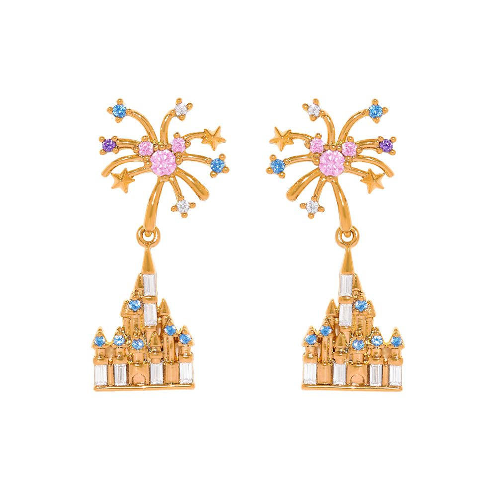 Fantasyland Castle Fireworks Dangle Earrings by Girls Crew | Disney Store