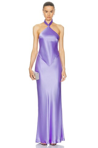 retrofete KLEID ESTER in Wisteria - Purple. Size M (also in L, S, XL). | FWRD 