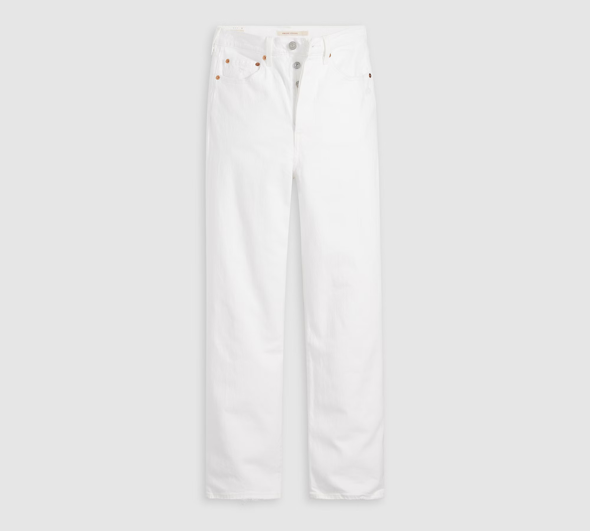 Ribcage Straight Ankle Women's Jeans - White | Levi's® US | LEVI'S (US)