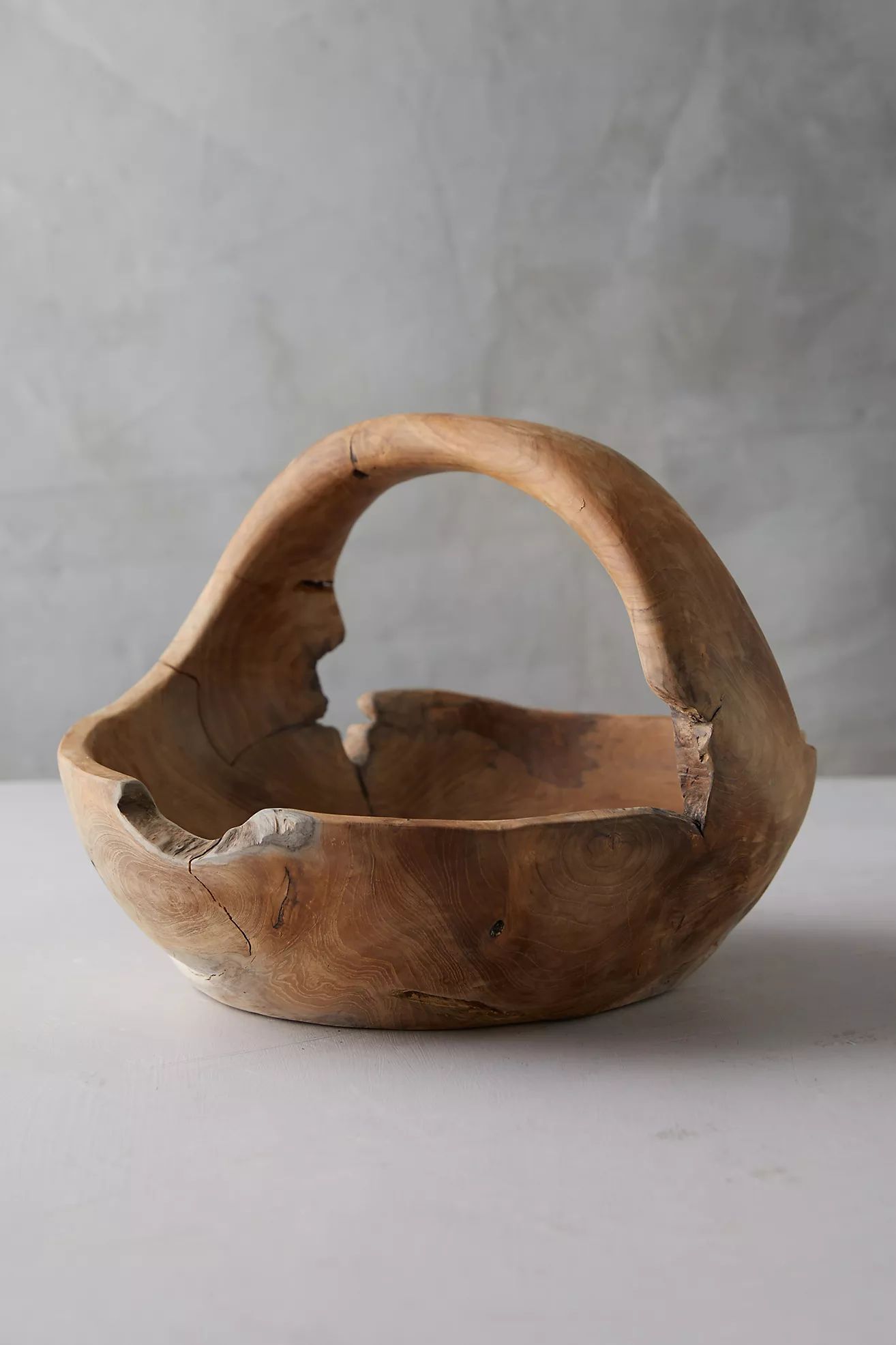 Teak Wood Basket | Anthropologie (US)