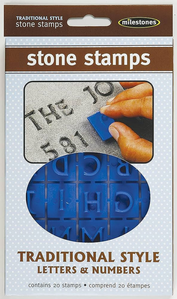 Midwest Products Traditional Letters and Numbers Stepping Stone Stamps (905-20510) | Amazon (US)
