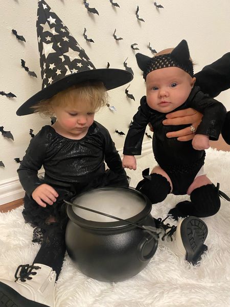 Black cat halloween costume for baby.
Witch Halloween costume for toddler.

#LTKHalloween #LTKbaby #LTKSeasonal