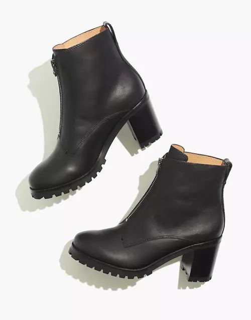 The Alyce Zip-Front Lugsole Boot | Madewell