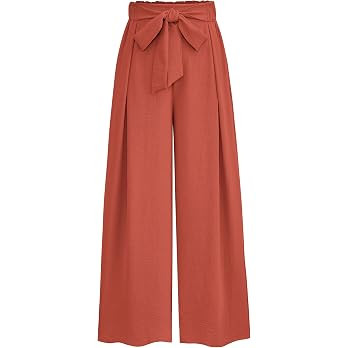PRETTYGARDEN Women's Wide Leg Work Pants Business Casual High Waisted Loose Palazzo Trouser Summe... | Amazon (US)