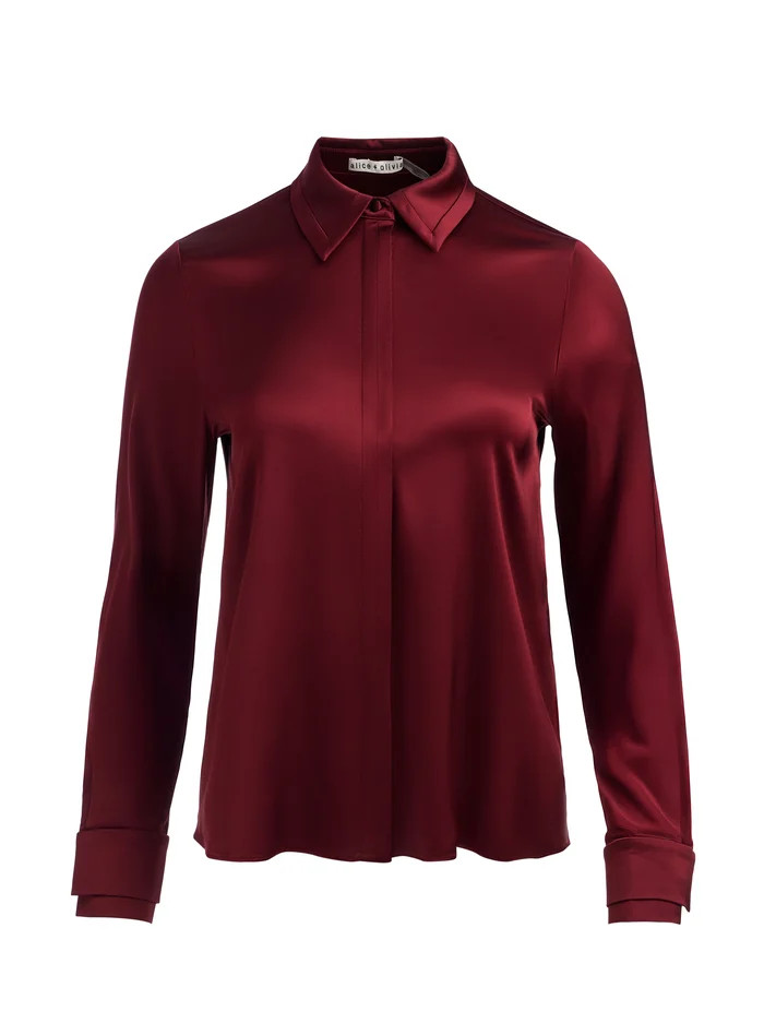WILLA SILK BLOUSE | Alice + Olivia