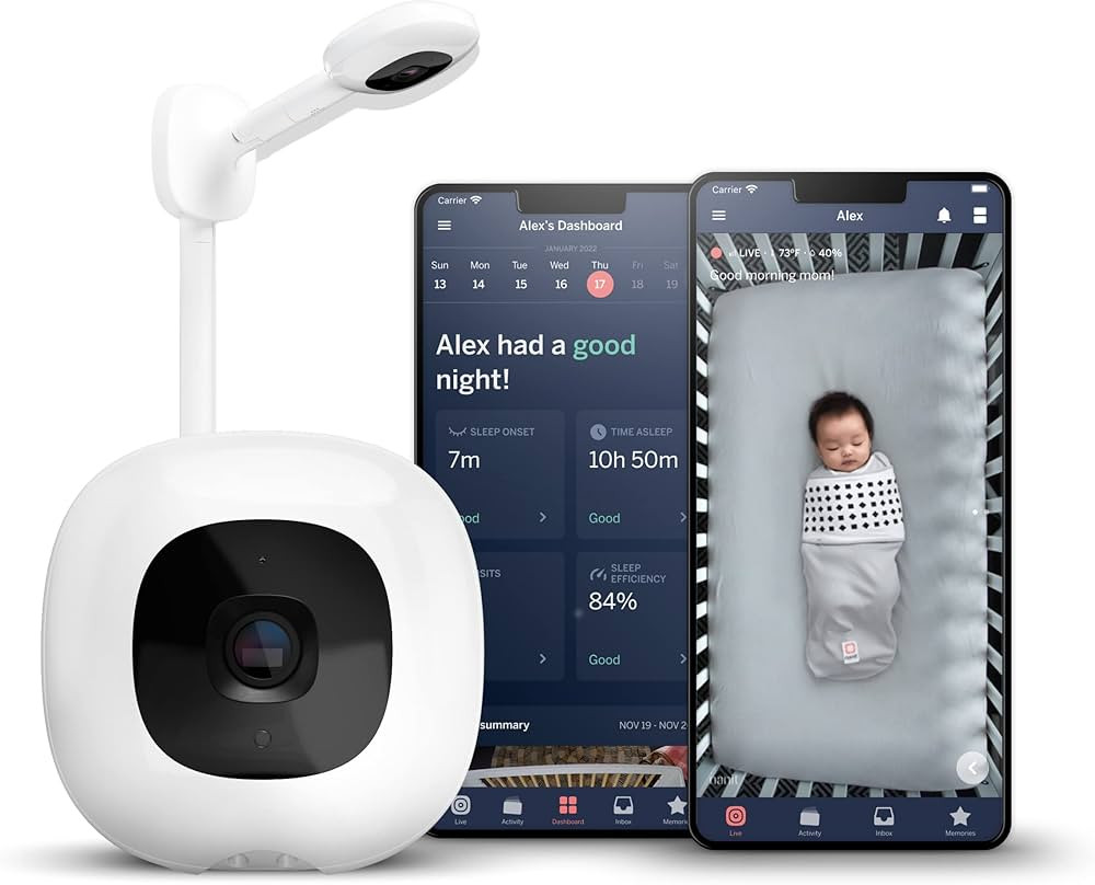 Nanit Pro Smart Baby Monitor & Wall Mount – Wi-Fi HD Video Camera, Sleep Coach and Breathing Mo... | Amazon (US)