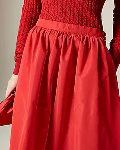 Midi ball skirt in taffeta | J. Crew US