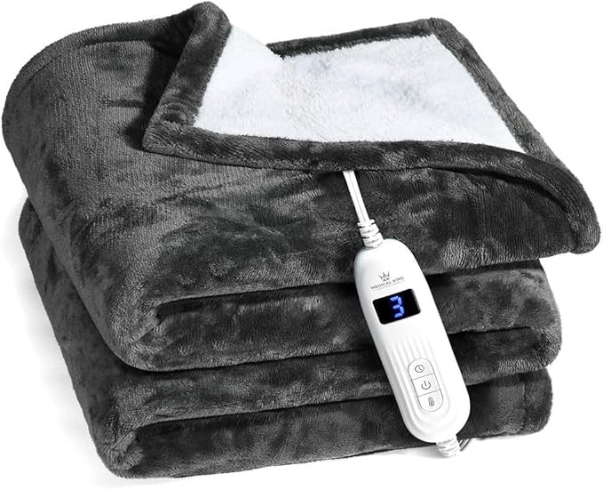 Medical king Heated Blanket, Machine Washable Extremely Soft & Comfortable Electric Blanket Throw... | Amazon (US)