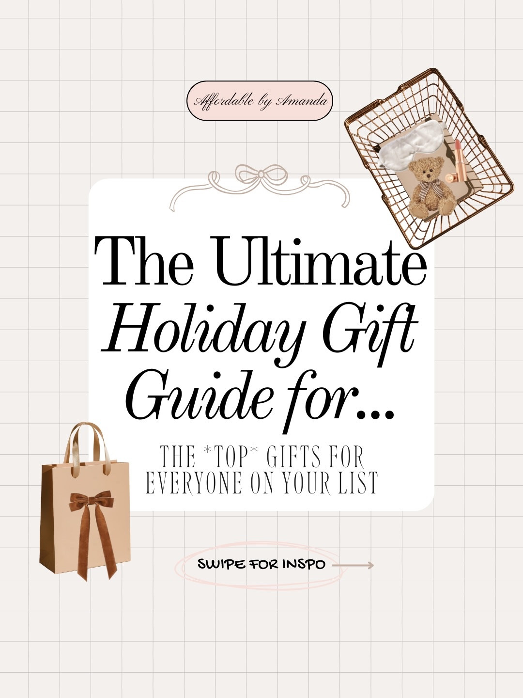 ✨ Your Ultimate Holiday Gift Guide Is Here! Still searching for the perfect present? 😩 We’ve ALLLL been there! 👏🏻 

I’ve rounded up my *favorite* gifts for her, gifts for him, and gifts for everyone — curated to make holiday shopping effortless. 🎁

From cozy must-haves to practical everyday essentials, these gift guides are packed with trending + thoughtful ideas for every person on your list. Swipe through to find something they’ll absolutely love ✨

[Save] this☝🏻for later + tag 🏷️ someone who needs the hint ❤️

gift guide, holiday gift ideas, gifts for her, gifts for him, gifts for everyone, universal gift ideas, gift inspiration, unique gifts, trending gifts, budget-friendly gifts, curated gift guide, gifts for him, holiday gifts for him, best gifts for men, husband gift ideas, gamer gift ideas, gift carousel, carousel canva template, canva templates #giftguidecarousel #trendingcarousel #holidaygiftideas
