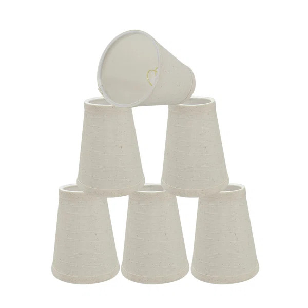 Clairborn 5'' H x 4'' W Fabric Empire Lamp Shade (Set of 6) | Wayfair North America