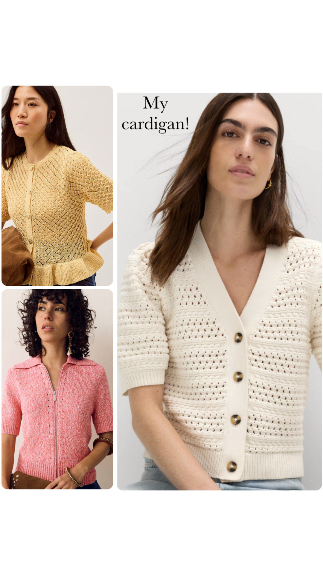 Here are some lovely short sleeved cardigans and I’ve also given shopping links to my favourite linen trousers from Reiss and a balloon hem jacket from Stradivarius, which I’m finding very useful!

#LTKuk #LTKsummer #LTKstyletip