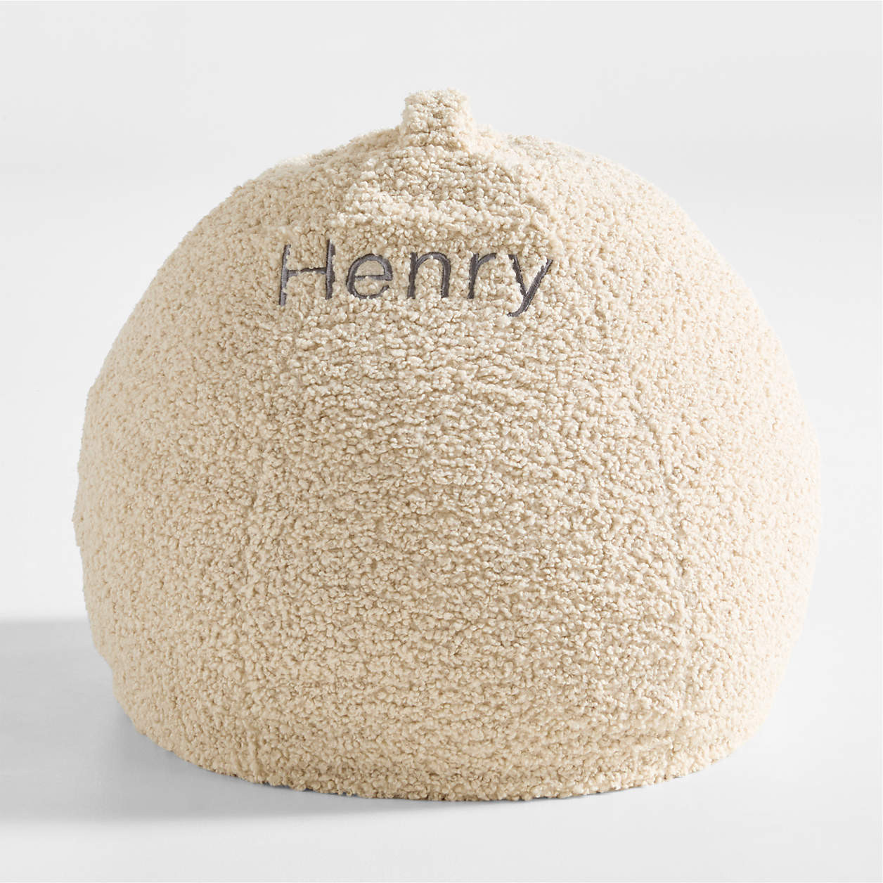30-Inch Arctic Ivory Sherpa Kids Lounge Bean Bag Chair | Crate & Kids | Crate & Barrel