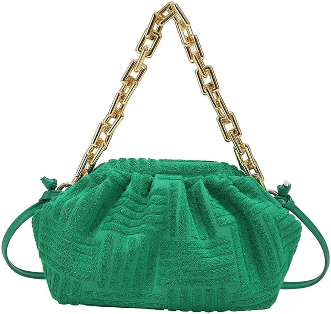 Onlymaker Women's Crossbody Handbag Cotton Hobo Handbag Party Chain Should Bag | Amazon (US)