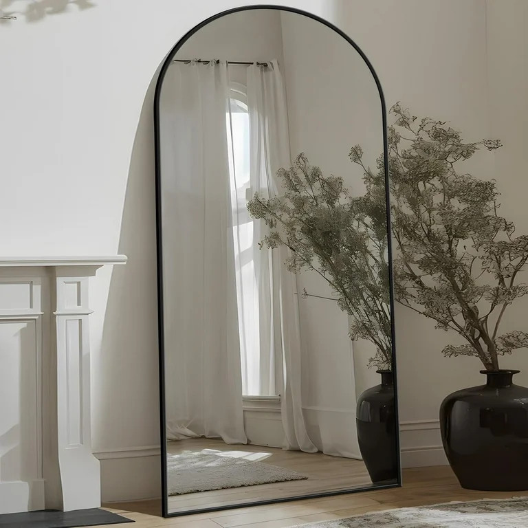 Antok Arched Full Length Floor Mirror 76"x34" Full Body Mirror with Stand, for Bedroom, Living Ro... | Walmart (US)