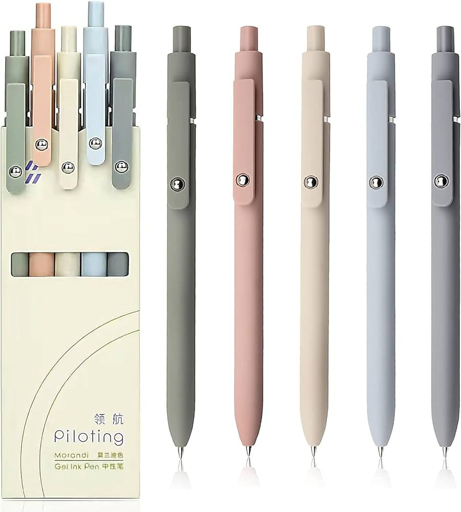 YOXMJDB Gel Pens, 0.5mm Fine Point Smooth Writing Japanese Cute Pens, High-End Series Black Ink P... | Amazon (US)