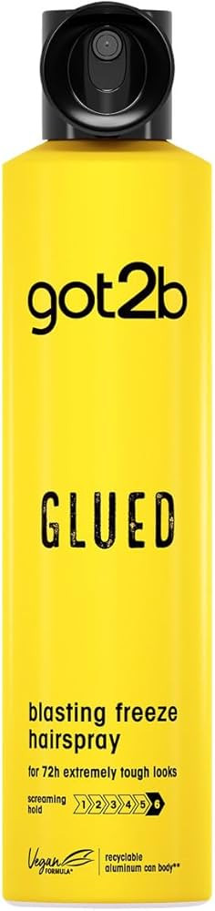 got2b Glued Blasting Freeze Hairspray 300 ml, Glued Hairspray for up to 72h Ultra Strong Hold, Ha... | Amazon (UK)