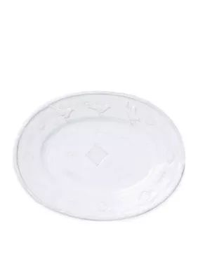 Vietri Bellezza Stone White Large Oval Platter - | Belk