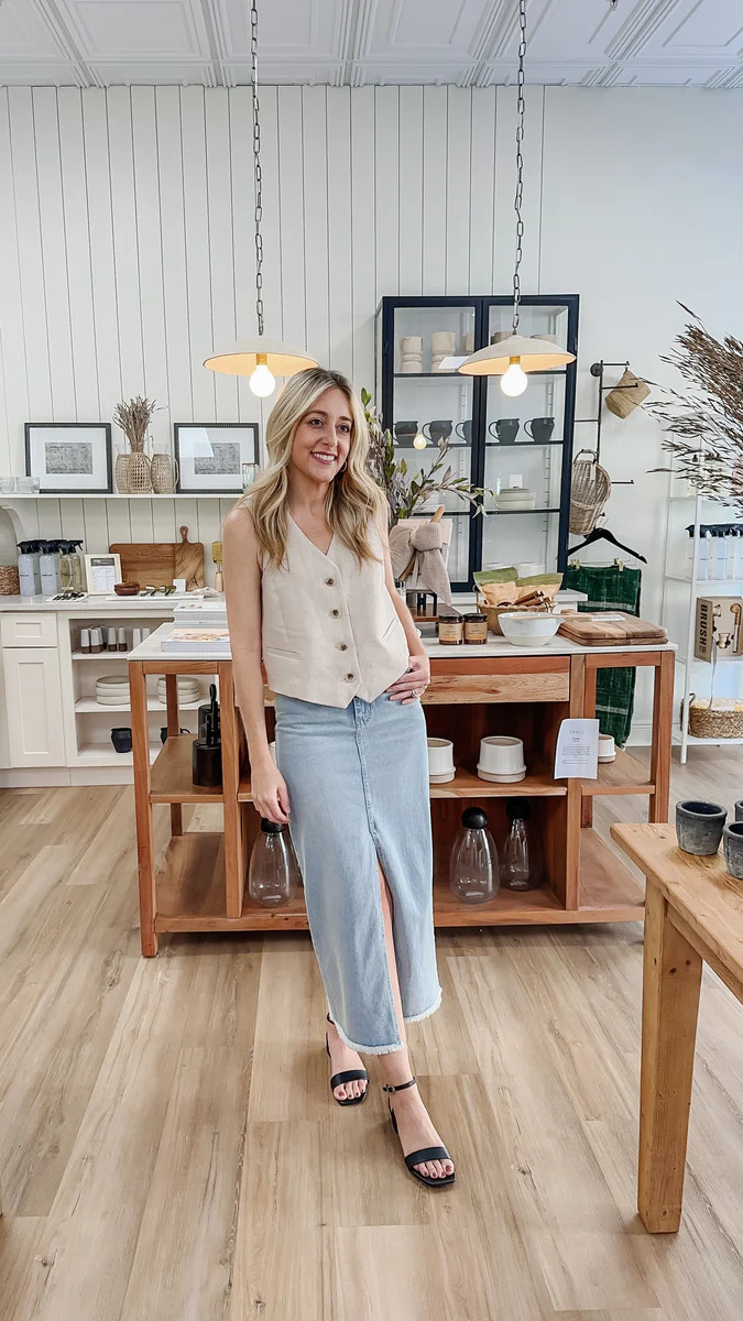 Emma Denim Skirt | APIARY by The Busy Bee