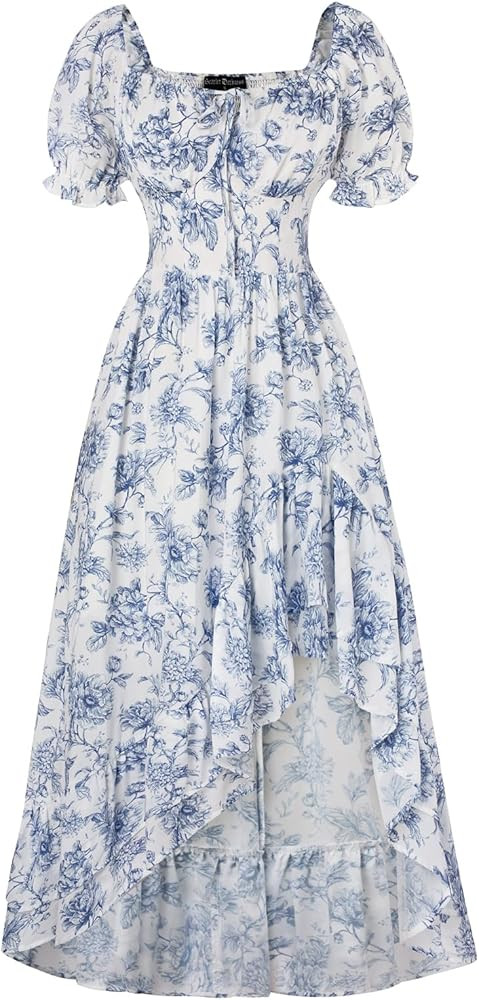 Scarlet Darkness Corset Dresses for Women Summer 2026 Floral Wedding Guest Chiffon Sundress | Amazon (US)