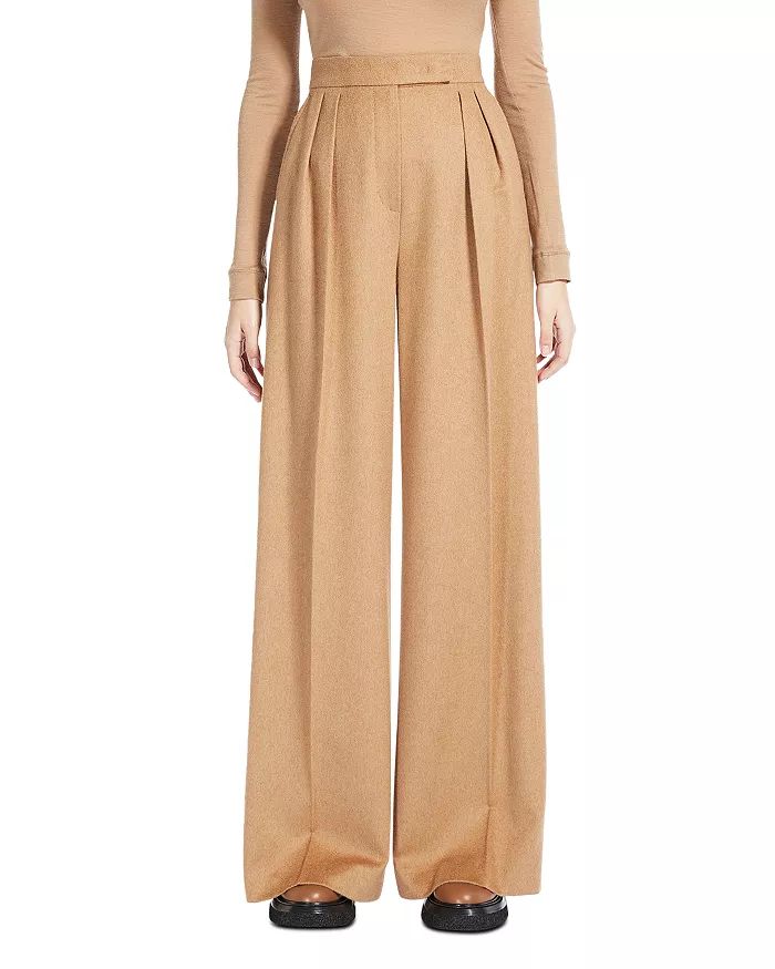 Werther Wide Leg Camel Trousers | Bloomingdale's (US)