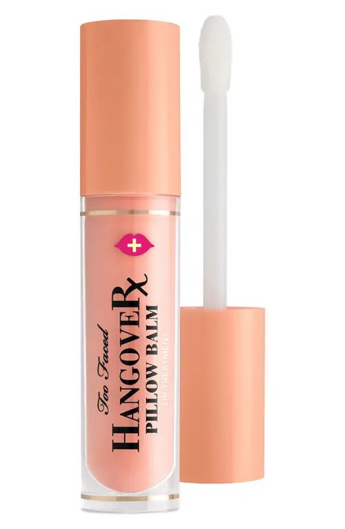 Too Faced Hangover Pillow Balm Ultra-Hydrating Lip Balm in Mango Kiss at Nordstrom | Nordstrom