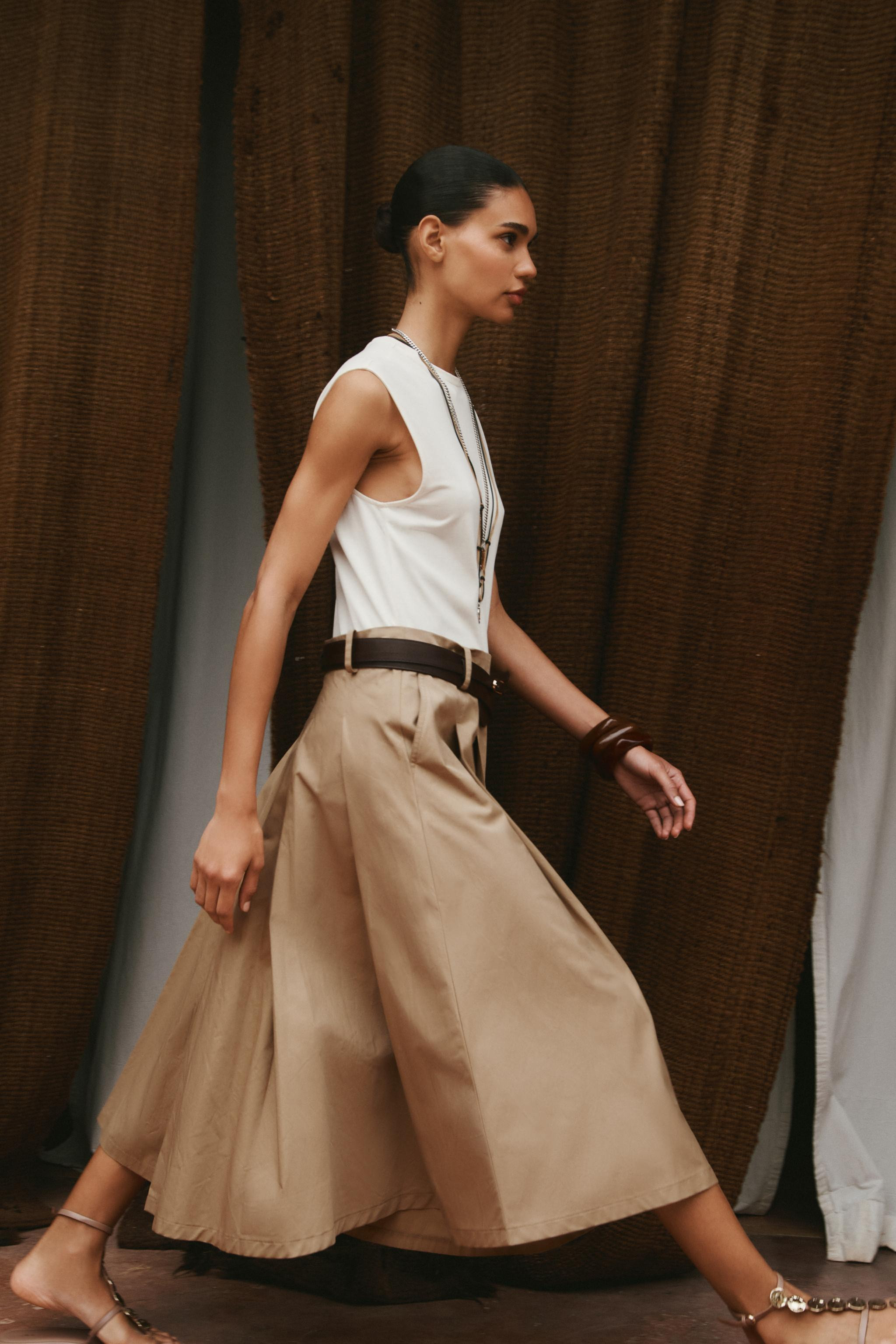 COMBINATION BELTED DRESS | Zara US