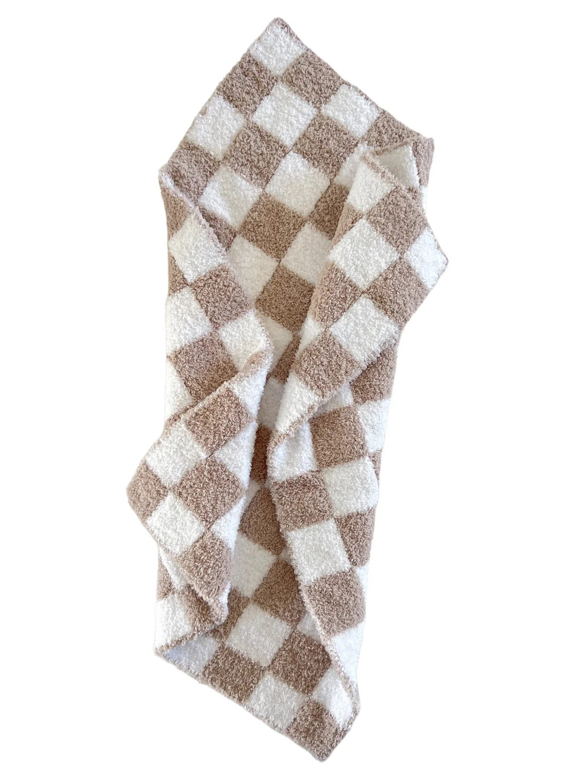 Phufy® Bliss Checkerboard Mini Blanket, Cocoa | SpearmintLOVE