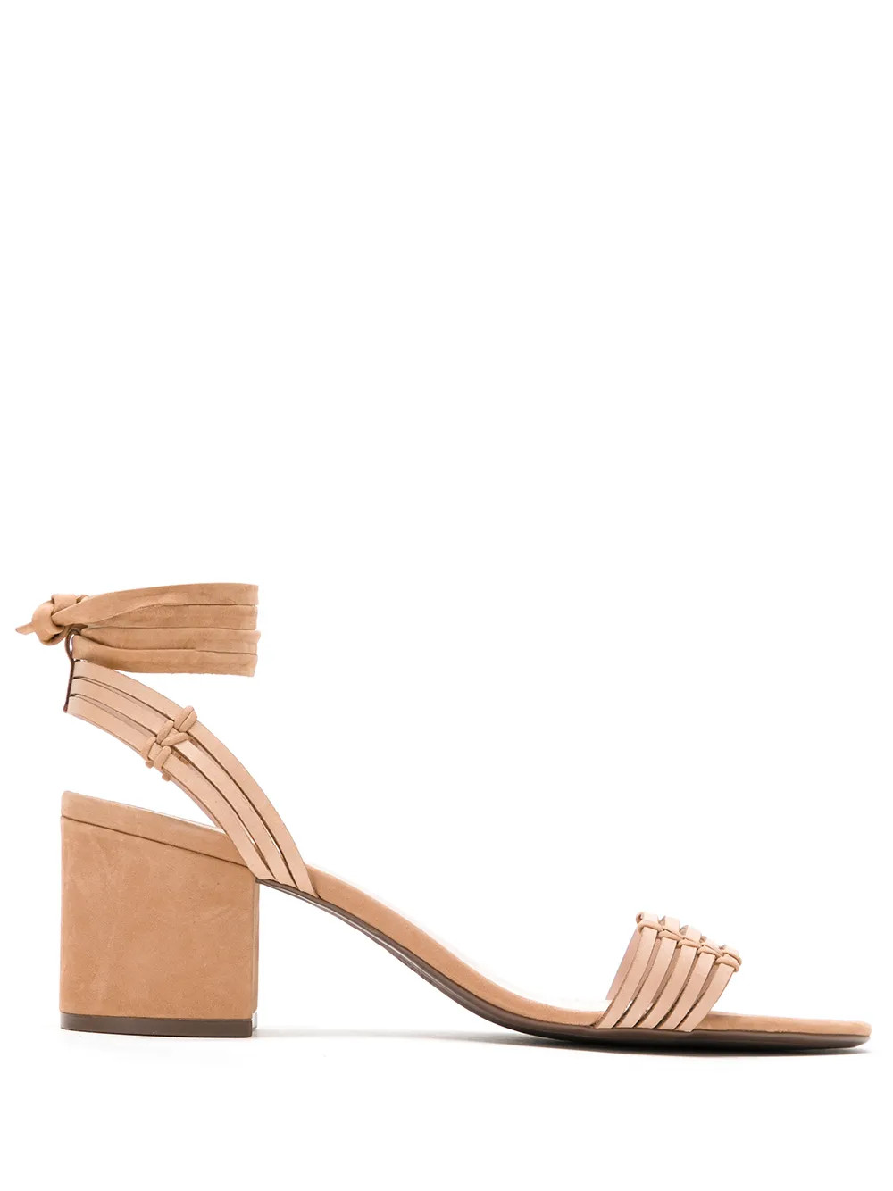 Sandália de couro salto bloco | FarFetch BR