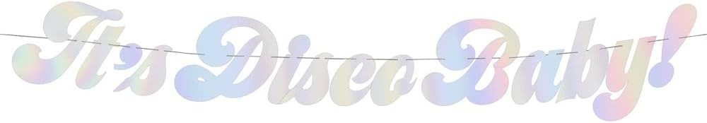 xo, Fetti Disco Iridescent Banner, 5 Ft. | Bachelorette Party Decorations, Last Disco Bach, 70s B... | Amazon (US)