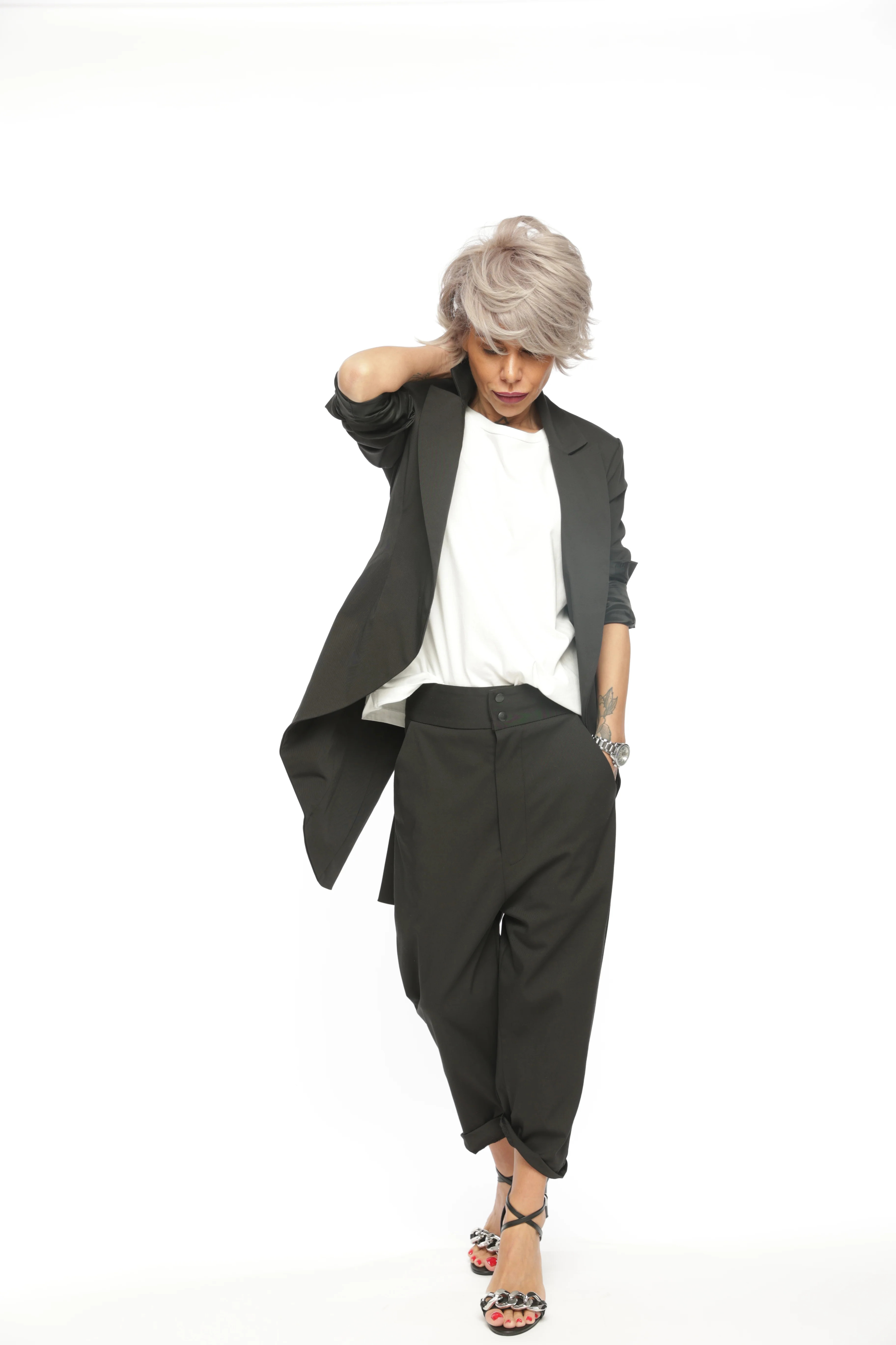 Relaxed Black Pants with Fitted Waist | Clothes by Locker Room