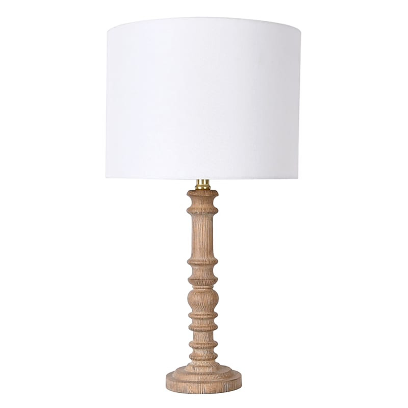 Honeybloom Spindle Lamp with Shade, 25" | At Home