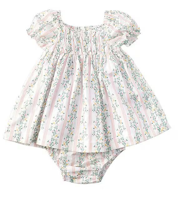 X Pearly Gates Baby Girl 3-24 Months Bubble Sleeve Floral Smocked Dress Set | Dillard's