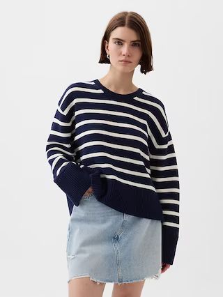 24/7 Split-Hem Shrunken Sweater | Gap (US)