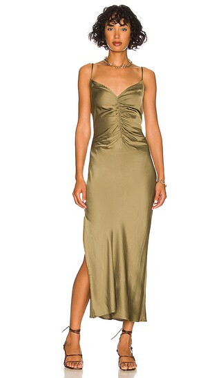 Valinda Dress in Olive | Revolve Clothing (Global)