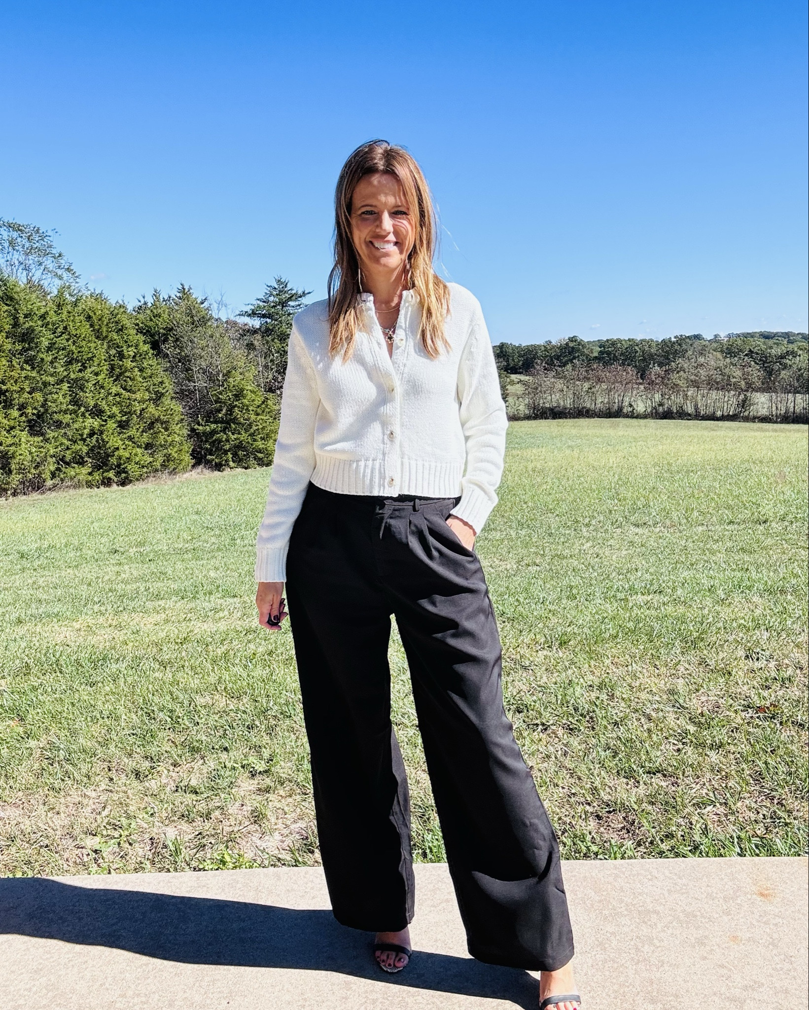 Effortless and classic ✨ These Grapent dress pants are the definition of chic comfort — tailored, flowy, and perfect for dressing up or down. I paired them with a simple cropped cardigan for a polished but relaxed look. These wide-leg trousers are such a good staple for work, dinner, or anywhere in between. 🤍

#grapent #widelegpants #outfitinspo #LTKstyle #fallfashion #classicstyle #shopltk #grapentfashion #grapentstyle

#LTKWorkwear #LTKStyleTip #LTKFindsUnder50