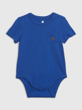 Baby 100% Organic Cotton Mix and Match Pocket Bodysuit | Gap (US)