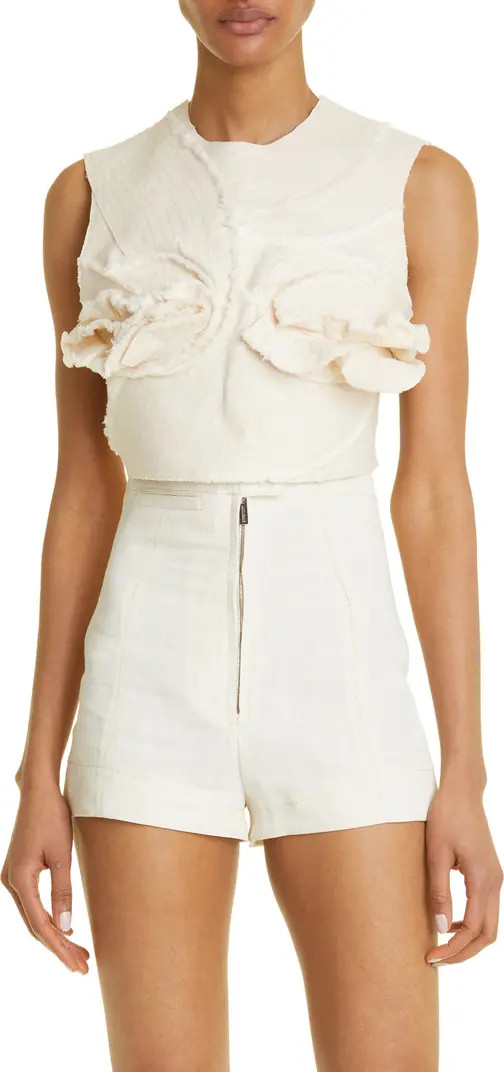 High Artichoke Sleeveless Crop Top | Nordstrom